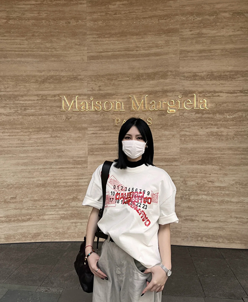マルタンマルジェラ 半袖 スーパーコピー Maison Margielaロゴ プリント 半袖Tシャツ