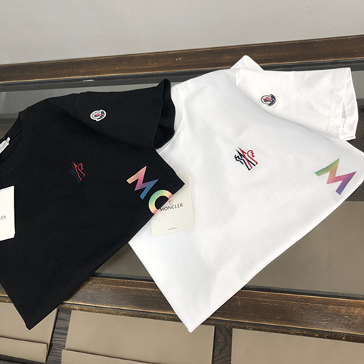 モンクレール 半袖Tシャツ MONCLERプリント半袖Tシャツメンズファッション通販  2色