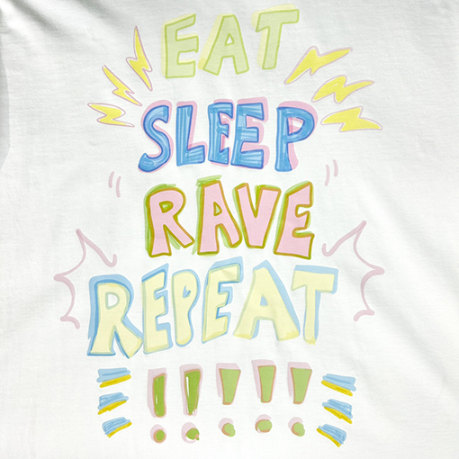 ヴェトモン 半袖Tシャツ スーパーコピー VETEMENTS 手描きレインボー 半袖