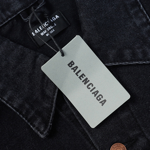 バレンシアガデニムジャケット スーパーコピー キュービック BALENCIAGAロゴ Gジャン