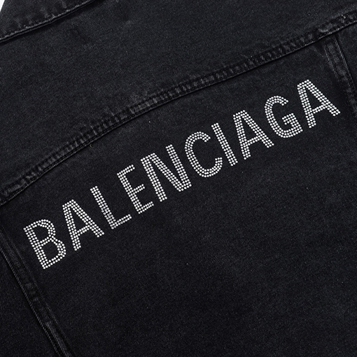 バレンシアガデニムジャケット スーパーコピー キュービック BALENCIAGAロゴ Gジャン