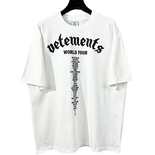 ヴェトモン 半袖Tシャツ VETEMENTS シンプルレタリング半袖