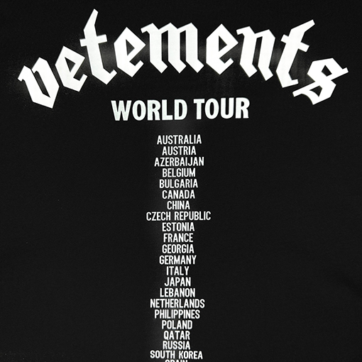 ヴェトモン 半袖Tシャツ VETEMENTS シンプルレタリング半袖