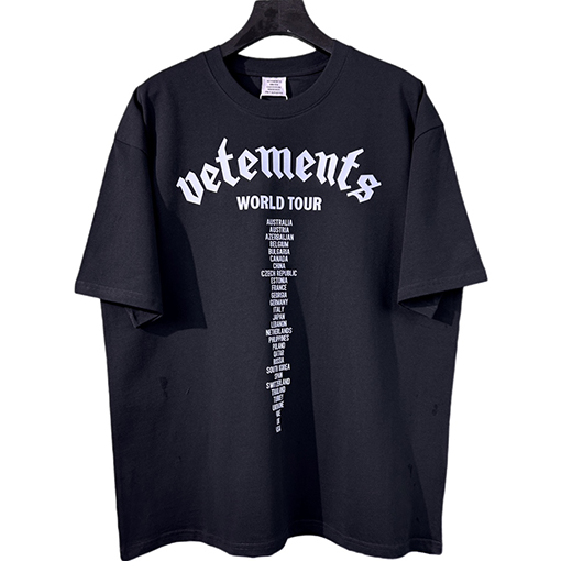ヴェトモン 半袖Tシャツ VETEMENTS シンプルレタリング半袖