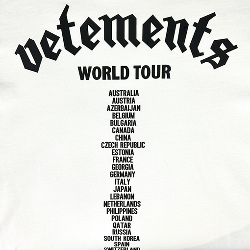 ヴェトモン 半袖Tシャツ VETEMENTS シンプルレタリング半袖