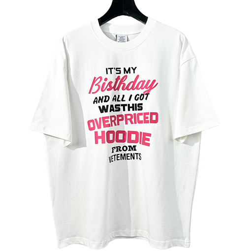 23新品!! ヴェトモン 半袖Tシャツスーパーコピー VETEMENTSロゴプリント