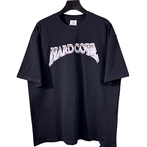 23新品!! ヴェトモン 半袖Tシャツ HARD COREロゴプリント