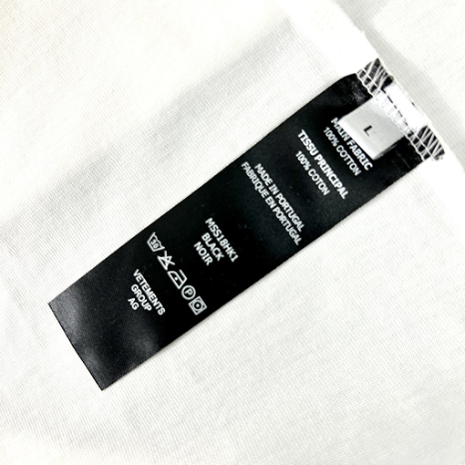 23新品!! ヴェトモン 半袖Tシャツ HARD COREロゴプリント