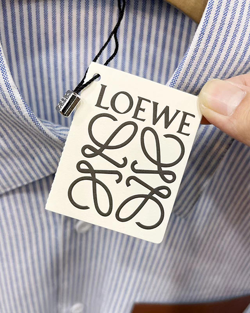 ロエベ シャツ  スーパーコピー  LOEWEポケットストライプシャツ