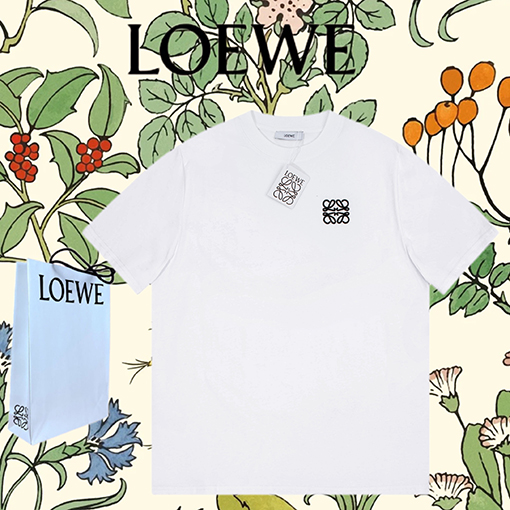 ロエベ 半袖Tシャツ LOEWEロゴ 刺繍  半袖 Tシャツの通販