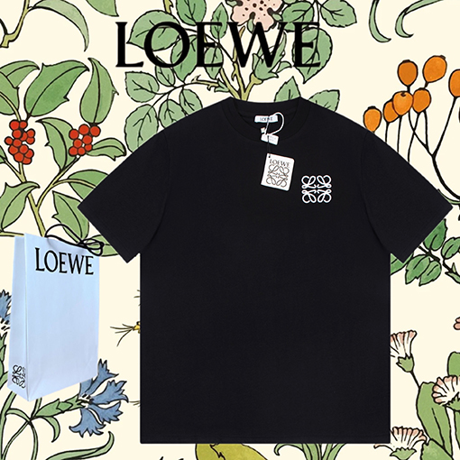 ロエベ 半袖Tシャツ LOEWEロゴ 刺繍  半袖 Tシャツの通販