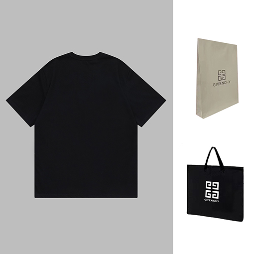 gvc ジバンシイ ロゴ 刺繍 半袖Tシャツ