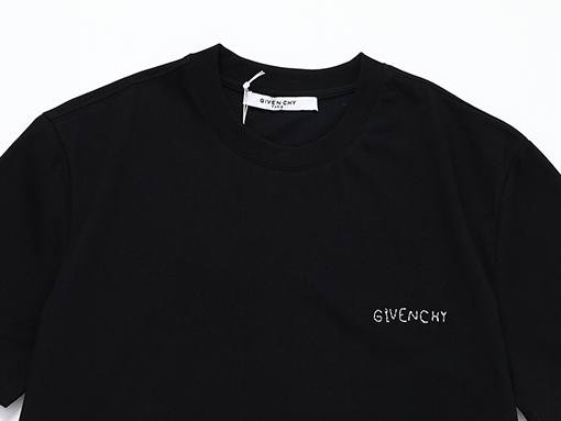 gvc ジバンシイ ロゴ 刺繍 半袖Tシャツ