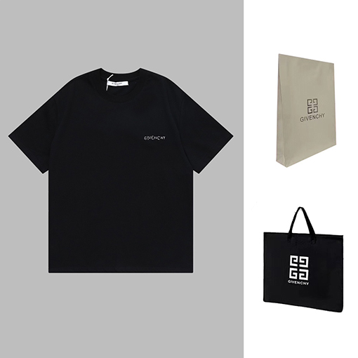 gvc ジバンシイ ロゴ 刺繍 半袖Tシャツ
