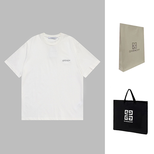 gvc ジバンシイ ロゴ 刺繍 半袖Tシャツ