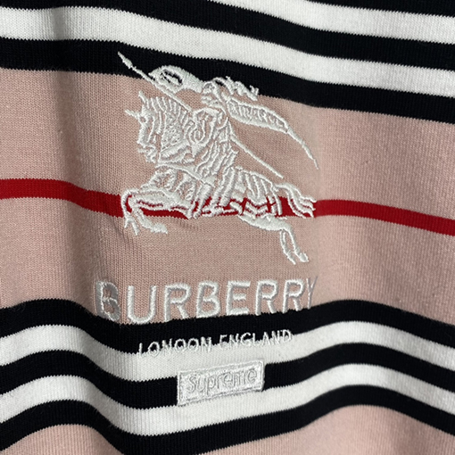 コラボスーパーコピー シュプリーム x バーバリー POLO SHIRT 長袖 Tシャツの通販