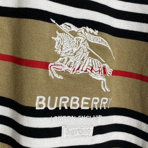コラボスーパーコピー シュプリーム x バーバリー POLO SHIRT 長袖 Tシャツの通販