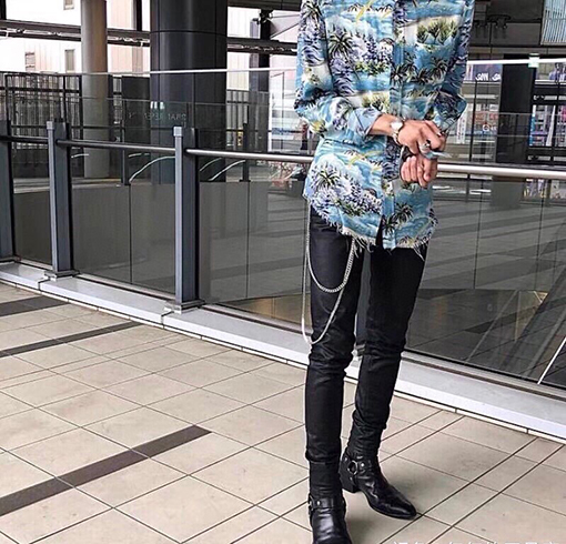 サンローラン海浪柄シャツ  Saint Laurent Paris