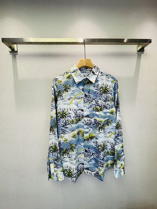 サンローラン海浪柄シャツ  Saint Laurent Paris