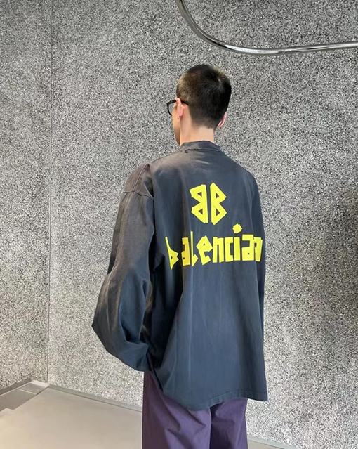 バレンシアガ  メンズ レディース長袖 Tシャツの通販高品質 BALENCIAGA