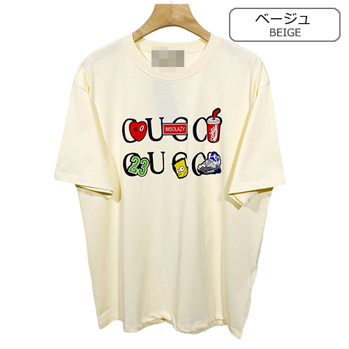 グッチ プリント 半袖Tシャツメンズファッション通販