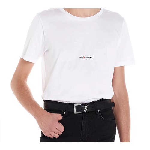 サンローラン半袖Tシャツ Saint Laurent 刺繍