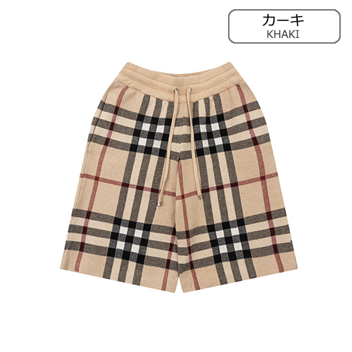 バーバリー ニット パンツ メンズ チェック ハーフ パンツ