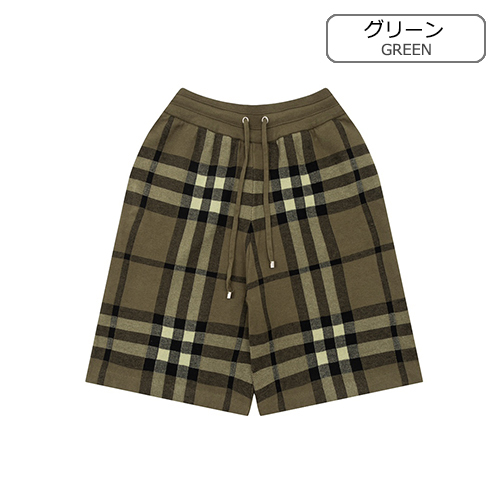 バーバリー ニット パンツ メンズ チェック ハーフ パンツ
