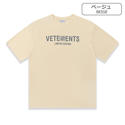 ヴェトモン ゆったりシルエットのアルファベットプリント半袖Tシャツコピー