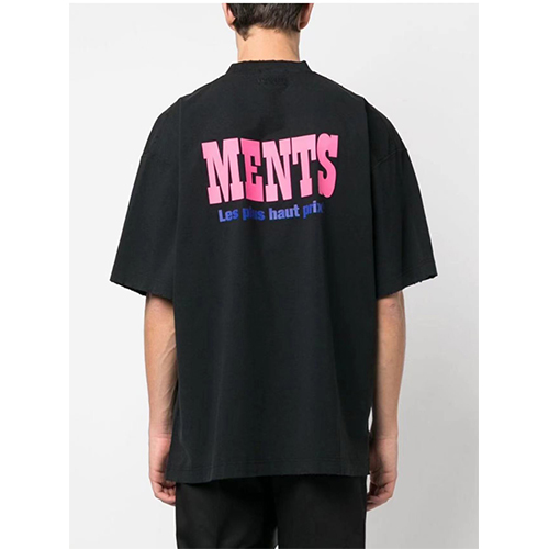 ヴェトモン ワイドフィットのアルファベット 半袖Tシャツコピー