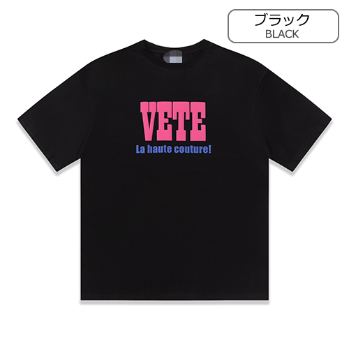 ヴェトモン ワイドフィットのアルファベット 半袖Tシャツコピー