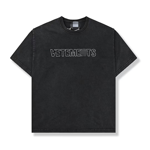 ヴェトモンコピー ルーズフィットのアルファベットプリントTシャツ