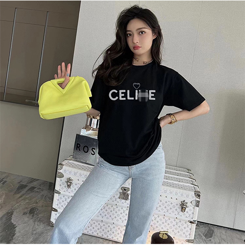 セリーヌコピー プリント半袖Tシャツメンズファッション通販 2色