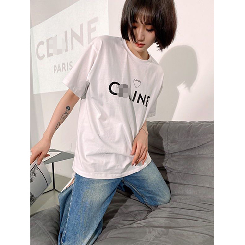 セリーヌコピー プリント半袖Tシャツメンズファッション通販 2色