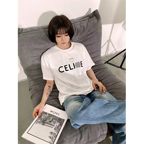 セリーヌコピー プリント半袖Tシャツメンズファッション通販 2色