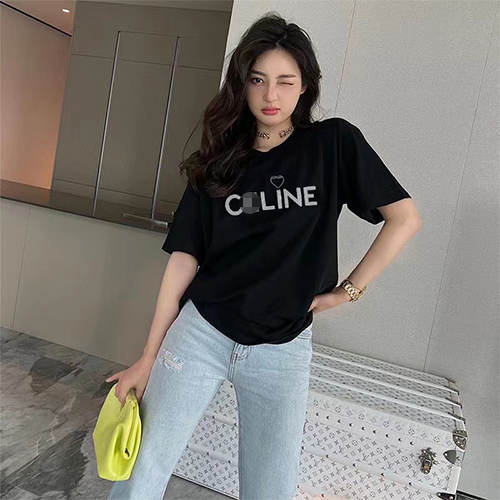 セリーヌコピー プリント半袖Tシャツメンズファッション通販 2色