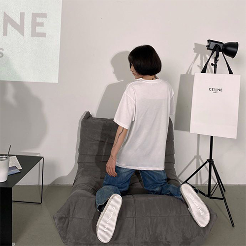 セリーヌコピー プリント半袖Tシャツメンズファッション通販 2色