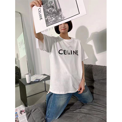 セリーヌコピー プリント半袖Tシャツメンズファッション通販 2色