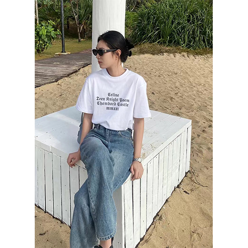 セリーヌ プリント半袖Tシャツスーパーコピーメンズファッション通販  2色