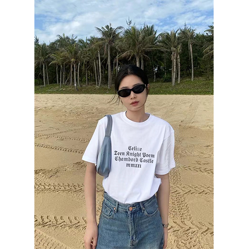 セリーヌ プリント半袖Tシャツスーパーコピーメンズファッション通販  2色