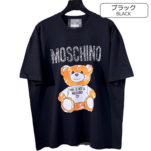 モスキーノ 半袖Tシャツ スーパーコピー プリント半袖Tシャツ メンズファッション通販 2色