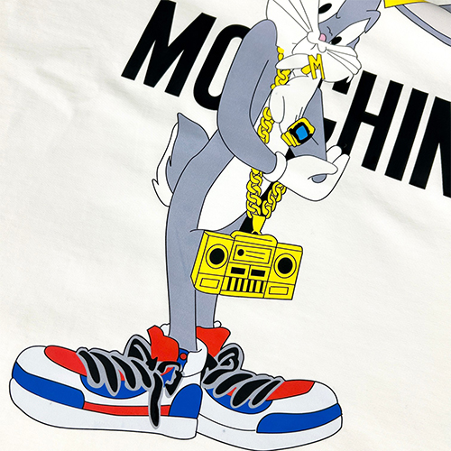 モスキーノ 半袖Tシャツスーパーコピープリント半袖Tシャツ