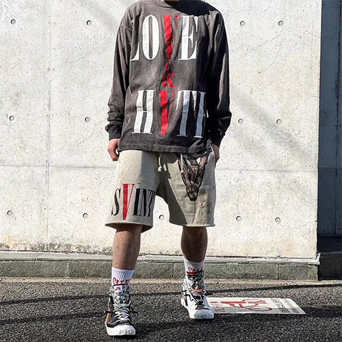 セント マイケル × ヴィーローン スウェットパンツ