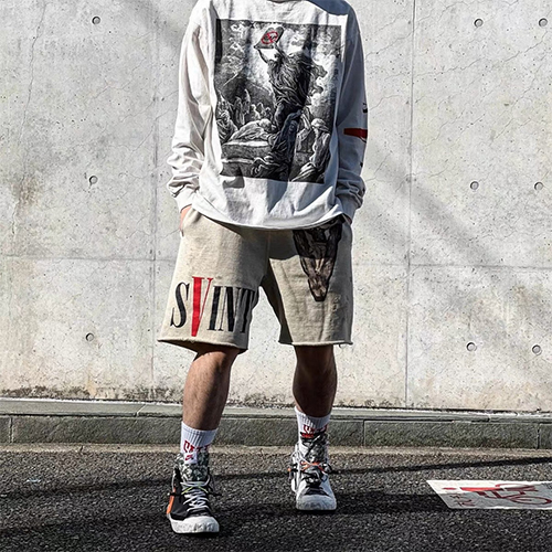 セント マイケル × ヴィーローン スウェットパンツ