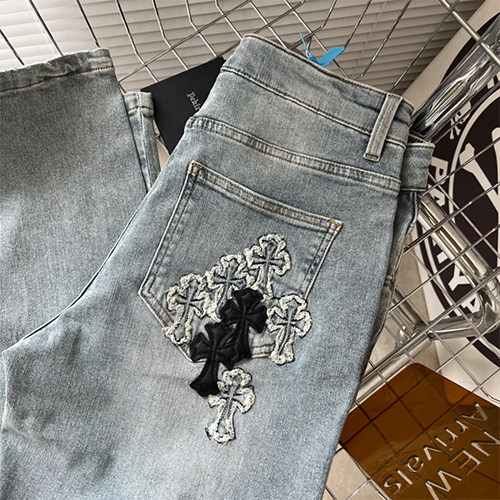 クロムハーツ デニムパンツ メンズファッションCHROME HEART パンツ スーパーコピー