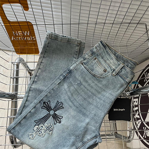 クロムハーツ デニムパンツ メンズファッションCHROME HEART パンツ スーパーコピー