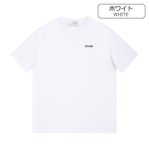 セリーヌ 半袖 Tシャツ CELINE刺繡ロゴ メンズファッション通販 2色