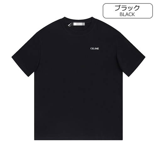 セリーヌ 半袖 Tシャツ CELINE刺繡ロゴ メンズファッション通販 2色