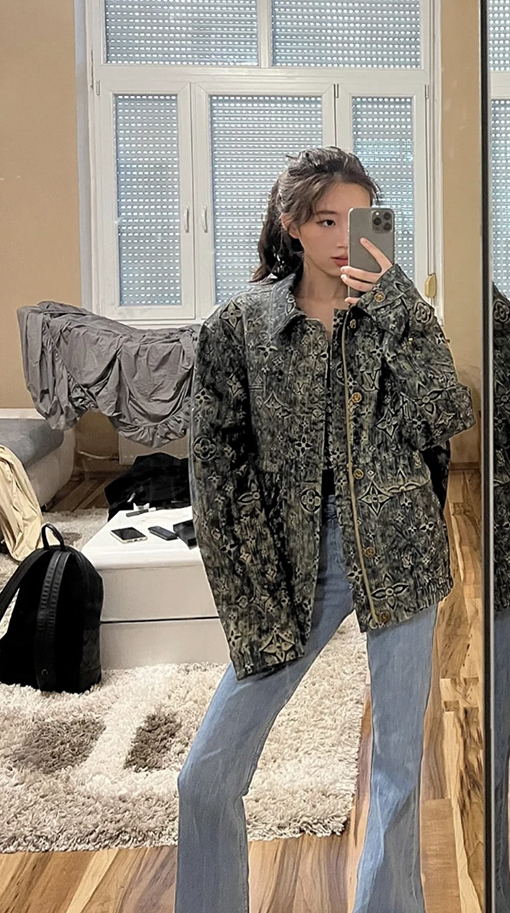 ヴィトン デニム ジャケット Louis Vuitton モノグラムGジャン