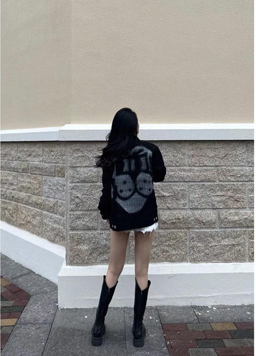 ジバンシイ デニム ジャケット スーパーコピー GIVENCHY 黒い春秋用メンズジャケット